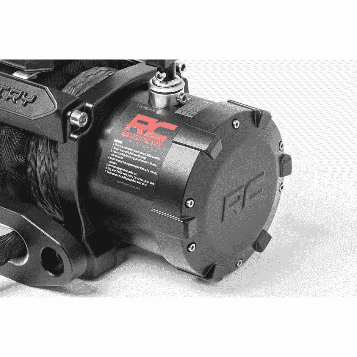 Rough Country PRO Series 9500lb Electric Winch | Steel | Synthetic Rope