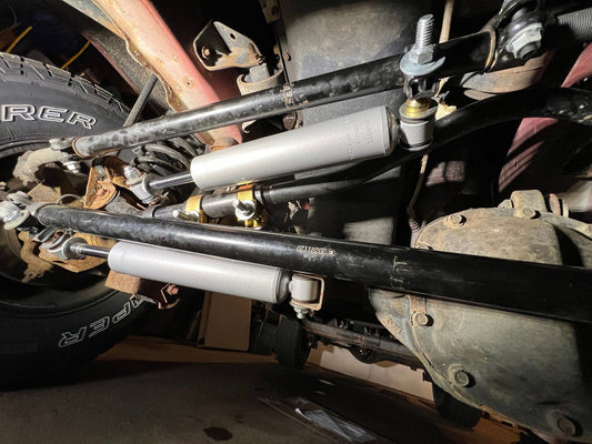 KOR-2052 Dual Steering Stabilizer Kit: WJ Grand Cherokee ONLY (Stock Track Bar or 1" Aftermarket)