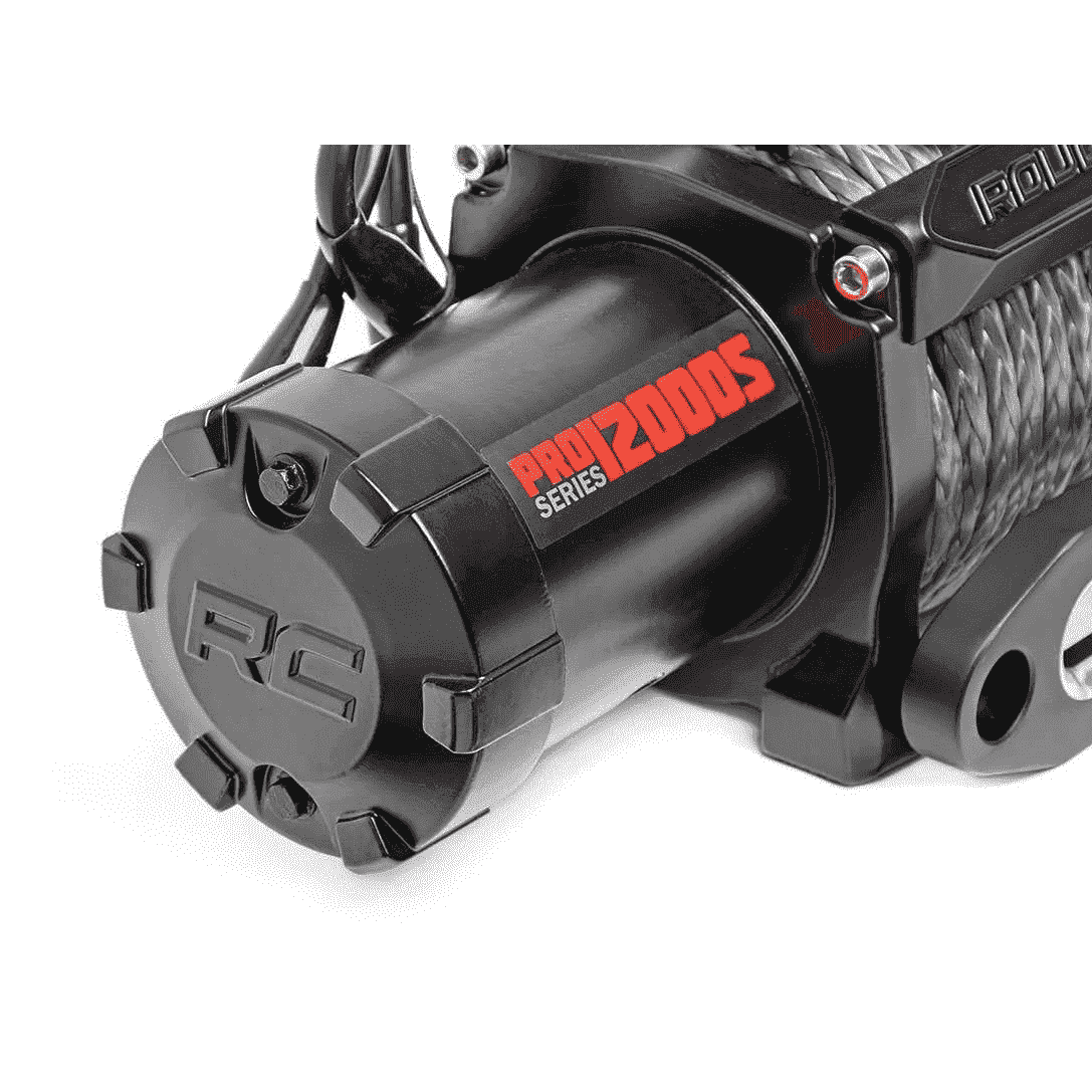 Rough Country PRO Series 9500lb Electric Winch | Steel | Synthetic Rope
