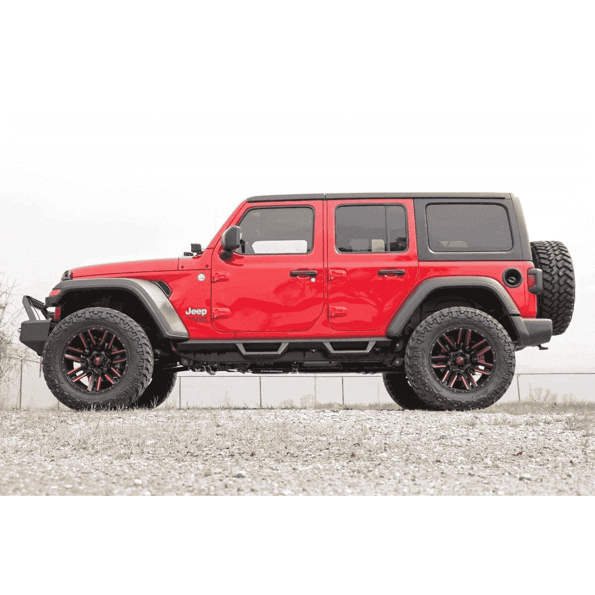 Rough Country Jeep Wrangler JL Fabricated Drop Steps | 4-Door (FREE SHIPPING TO LOWER 48)