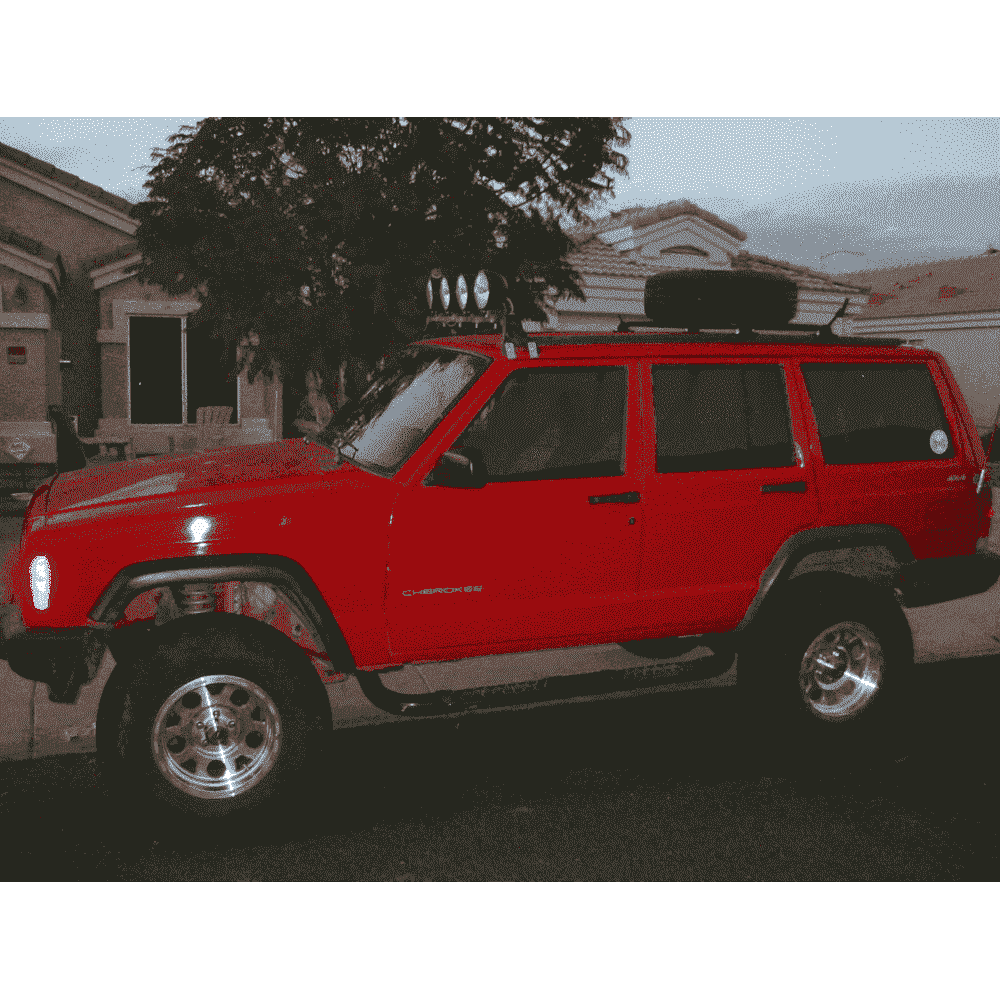 Jeep Cherokee XJ Roof Mounted Tire Carrier