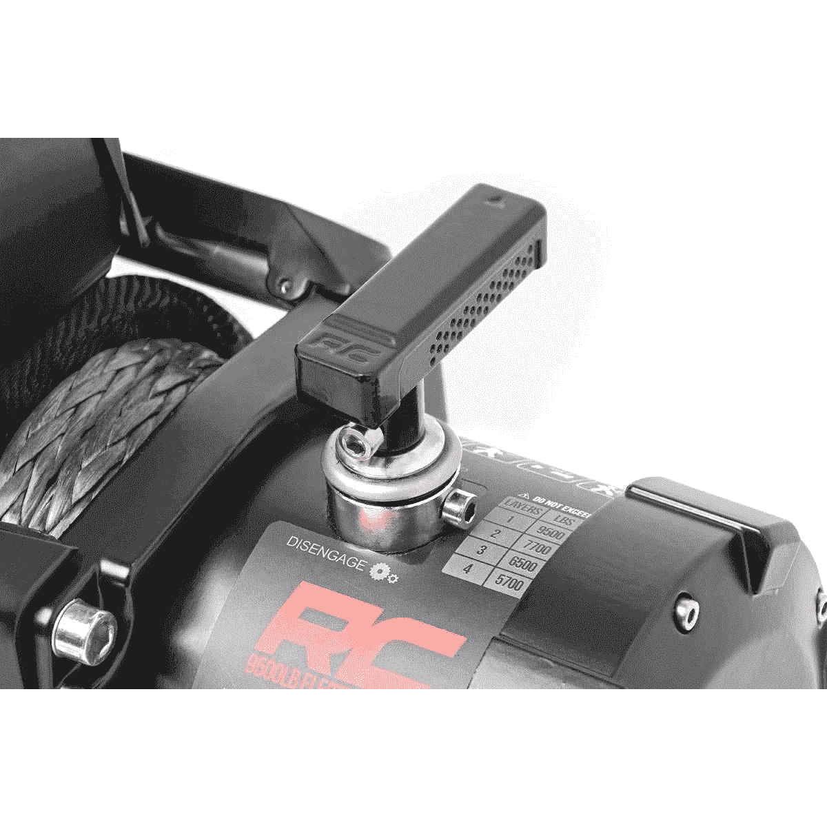 Rough Country PRO Series 9500lb Electric Winch | Steel | Synthetic Rope